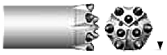 T45 Button Bit Ø121 Ballistic