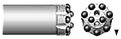 R32 Button Bit Ø48 Drop-Center