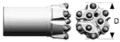 R32 Button Bit Ø35
